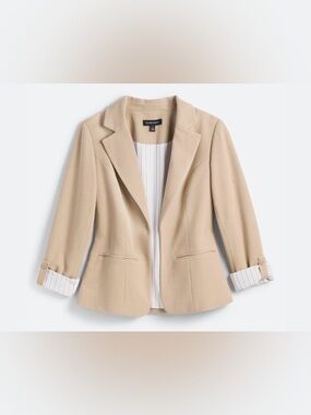 41 Hawthorn Natalie Knit Blazer Tan Size Large